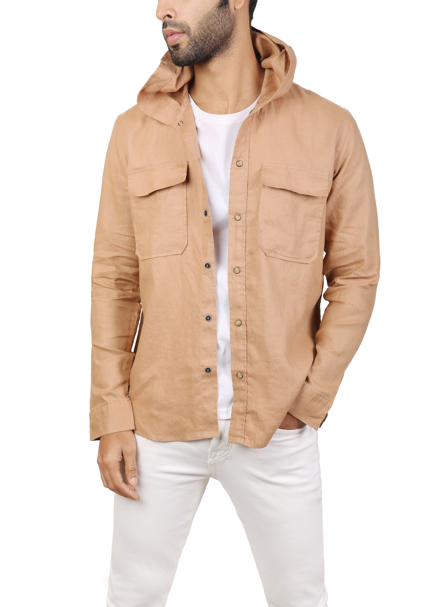 HOODED CASUAL SHIRT 